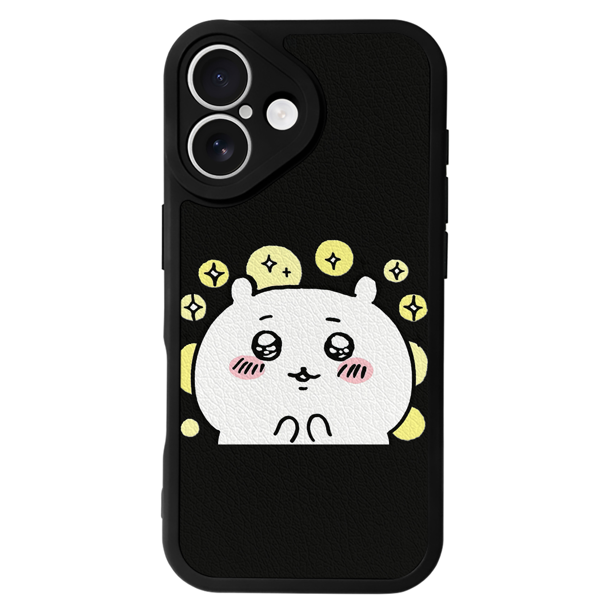 （画像用） ちいかわ ちいかわ Chii-kawa chiikawa 【iPhone 16シリーズ対応】シリコンスマホケース（レザー調） 材質：シリコン
